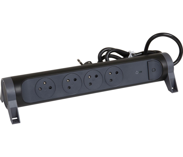 LEGRAND Przedłużacz ochronny 4X2P+Z 1.5M-CZARNY 49423 - 1047771 - zdjęcie 2